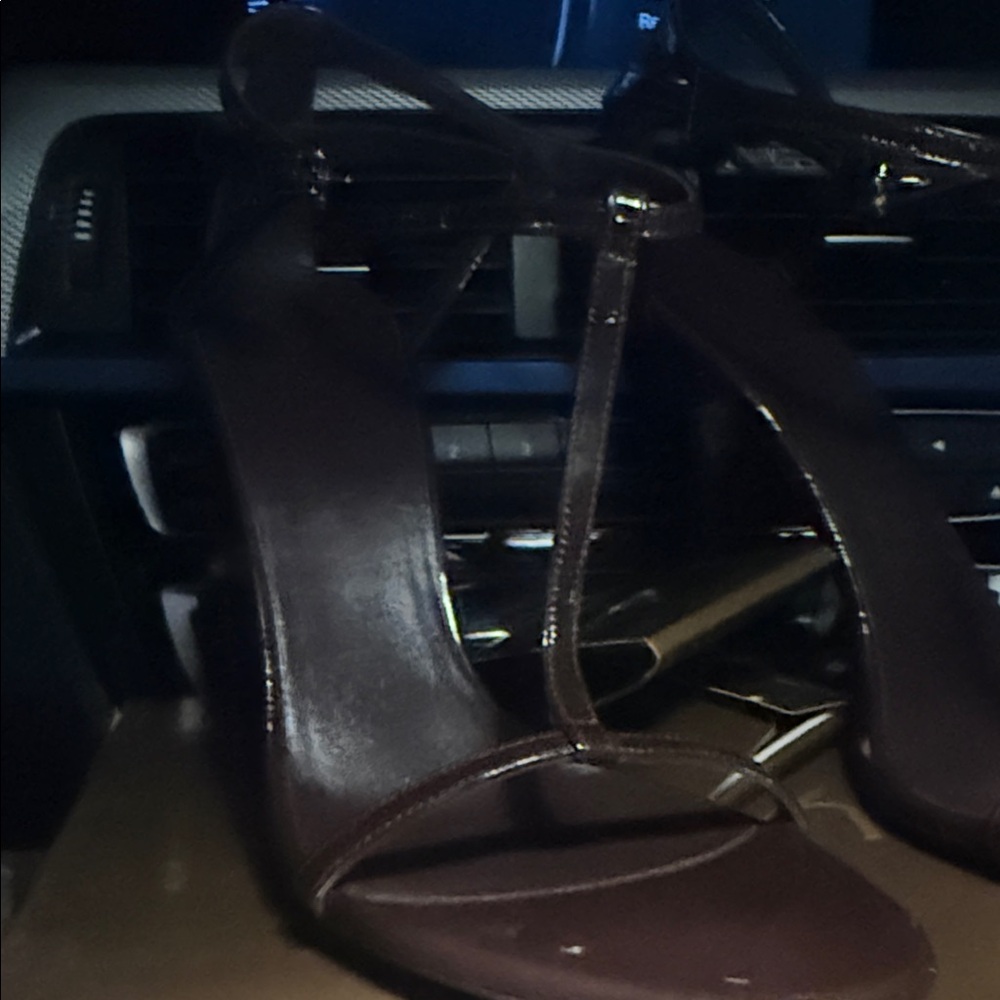 Gucci Dark Brown Strappy Heels